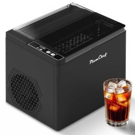 Bullet Ice Maker Machine Countertop - Makes 9 Bullet-Shaped Ice Cubes in 6 Mins 26 Lbs Daily Output 1.6L Water Tank Self-Cleaning Ultra-Quiet Por
