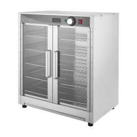 Electric Hot Box Food Warmer, 5-Tier Commercial Warming Cabinet with Water Tray, Double-Door and Adjustable Shelves